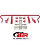 BMR For 11-14 S197 Mustang Rear Hollow 25mm Adj. Sway Bar Kit w/ Bushin