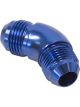 Aeroflow 45 Degree Full Flow AN Union -10AN Blue