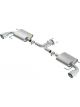 Borla Axle-Back Exhaust System S-Type For 14-16 Mazda 3 2.0/2.5L AT/MT FWD