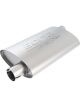 Borla Universal Pro-XS Oval 2.25in Inlet Outlet Offset Notched Muffler