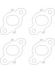 Cometic For Nissan CA18 DET .030 inch DOHC Exhaust Gasket 4 pcs per Kit