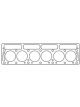 Cometic For Triumph TR6 76mm .043 inch Copper 6-Cylinder Head Gasket