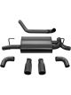 Corsa For 18+ Jeep Wrangler JL 2.5in Dual Rear Exit Black Tips Sport…