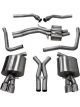 Corsa For 08-14 Audi B8 Polished Sport 2.5in Cat-Back Dual Rear Exit wit…