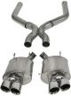 Corsa For 13-13 Ford Mustang Shelby GT500 5.8L V8 Polished Sport Axle-Ba…