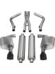 Corsa For 12-13 Dodge Charger SRT-8 6.4L V8 Black Xtreme Cat-Back Exh…
