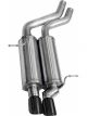 Corsa For 01-06 BMW 325i/ci Convertible E46 Black Sport Axle-Back Exh…