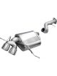 Corsa For 08-10 BMW 135i Coupe E82 Polished Sport Axle-Back Exhaust