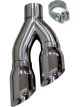 Corsa 3in Inlet 4in Pro Series Twin Side Swept Exhaust Tip Kit
