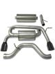 Corsa For 06-08 Hummer H3 3in Cat-Back Dual Rear w Single 4in Black P…
