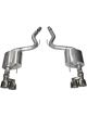 Corsa For 15-16 Ford Mustang GT 5.0 3in Axle Back Exhaust Polish Quad Ti…