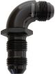 Aeroflow 90 Degree Full Flow AN Bulkhead -20AN Black