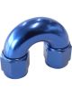 Aeroflow 180 Degree Full Flow Female Coupler -8AN Blue