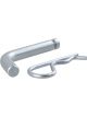 Curt 1/2in Hitch Pin w/Groove 1-1/4in Receiver Zinc