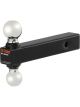 Curt Multi-Ball Mount 2in Hollow Shank 2in & 2-5/16in Chrome Balls
