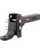 Curt Adjustable Channel Mount w/1in Ball Hole 2in Shank 6000lbs 6-3/4in