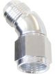 Aeroflow 45 Degree Full Flow Female/Male Flare Swivel -4AN Silver