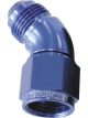 Aeroflow 45 Degree Full Flow Female/Male Flare Swivel -8AN Blue