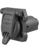 Curt Heavy-Duty 7-Way RV Blade Connector Socket Vehicle Side