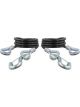 Curt 43-7/8in Safety Cables w/2 Snap Hooks 3500lbs Vinyl-Coated Pack of