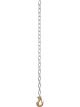 Curt 35in Safety Chain w/1 Clevis Hook 7800lbs Clear Zinc