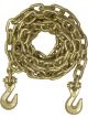 Curt 16ft Transport Binder Safety Chain w/2 Clevis Hooks 18800lbs Yellow
