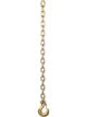 Curt 35in Safety Chain w/1 Clevis Hook 24000lbs Yellow Zinc