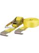 Curt 27ft Yellow Cargo Strap w/Flat Hooks 3333lbs