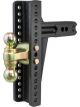 Curt Adjustable Channel Mount w/Dual Ball 2-1/2in Shank 20000lbs 10-3/8i