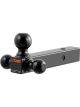 Curt Multi-Ball Mount 2in Hollow Shank 1-7/8in 2in & 2-5/16in Black Ball…