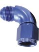Aeroflow 90 Degree Full Flow Female/Male Flare Swivel -20AN Blue