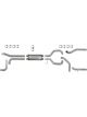 Diamond Eye Kit 3-1/2In Cb Split Dual Gas Al: For Nissan Titan 5.6L 07-…