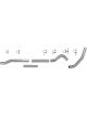 Diamond Eye Kit 4In Cb Sgl Ss For 03-07 Ford 6.0L F250/F350