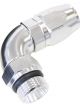 Aeroflow 90 Degree Male ORB Swivel Hose End -12 ORB to -12AN Silver AF549-12-12S