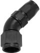 Aeroflow Cutter 45 Degree Stepped Hose End -8AN to -6 Black