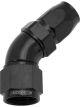 Aeroflow Cutter 45 Degree Stepped Hose End -10AN to -8 Black