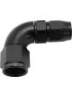 Aeroflow Cutter 90 Degree Stepped Hose End -8AN to -6 Black