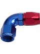 Aeroflow 550 Cutter Swivel 90 Degree Hose End -6AN Blue/Red 25 Pack  AF553-06-25