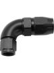 Aeroflow Cutter 90 Degree Stepped Hose End -6AN to -8 Black