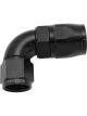 Aeroflow Cutter 90 Degree Stepped Hose End -10AN to -12 Black