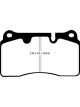 EBC For 06-09 Volkswagen Touareg 3.6 2 pin holes at top of backplate Ul