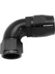 Aeroflow Cutter 90 Degree Stepped Hose End -12AN to -16 Black