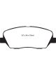 EBC For 08-11 Kia Borrego 3.8 Redstuff Front Brake Pads