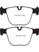 EBC For 10+ BMW 535i 3.0 Twin Turbo GT F07 Greenstuff Rear Brake Pads