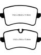EBC For 11 Audi A6 2.0 Turbo Greenstuff Rear Brake Pads