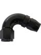 Aeroflow Cutter 120 Degree Stepped Hose End -6AN to -8 Black