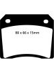 EBC For 67-74 Ac 428 7.0 Redstuff Rear Brake Pads