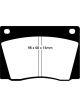 EBC For 67-74 Ac 428 7.0 Yellowstuff Front Brake Pads