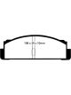 EBC For 68-83 Fiat 124 1.6 Greenstuff Rear Brake Pads