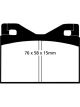 EBC For 71-75 Ferrari 365 GTBB 4.4 Yellowstuff Rear Brake Pads